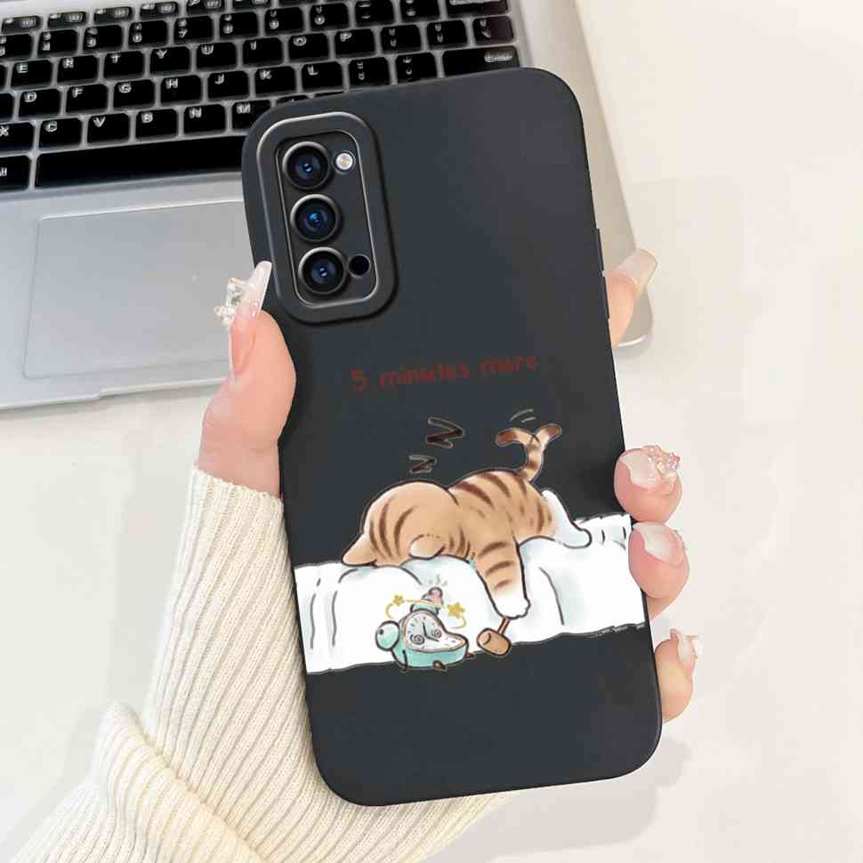 For Oppo Reno4 Pro 5G Case CPH2089 Luxury Art Painted Cover For Oppo Reno4 Reno 4 Pro 5G Phone Case Protector Soft Cover