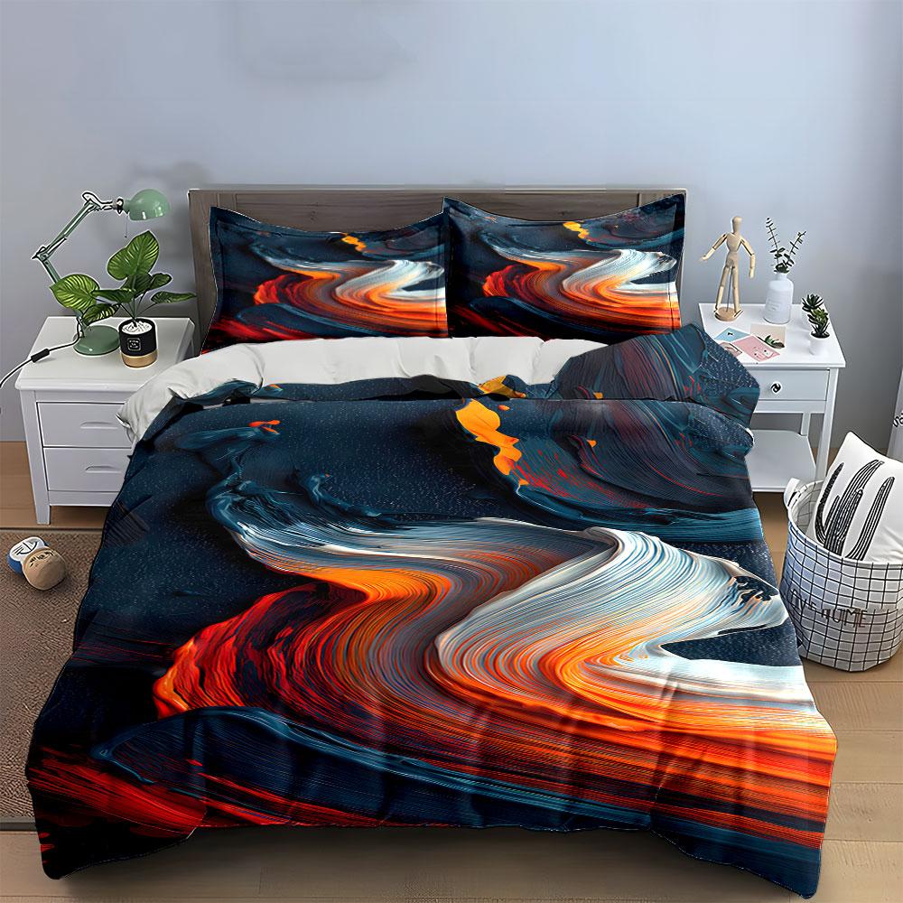 Abstract swirls of color. Bedding sets Duvet cover sets Duvet covers Pillowcases(1 * Duvet Cover 2 * Pillowcases, without duvet insert)
