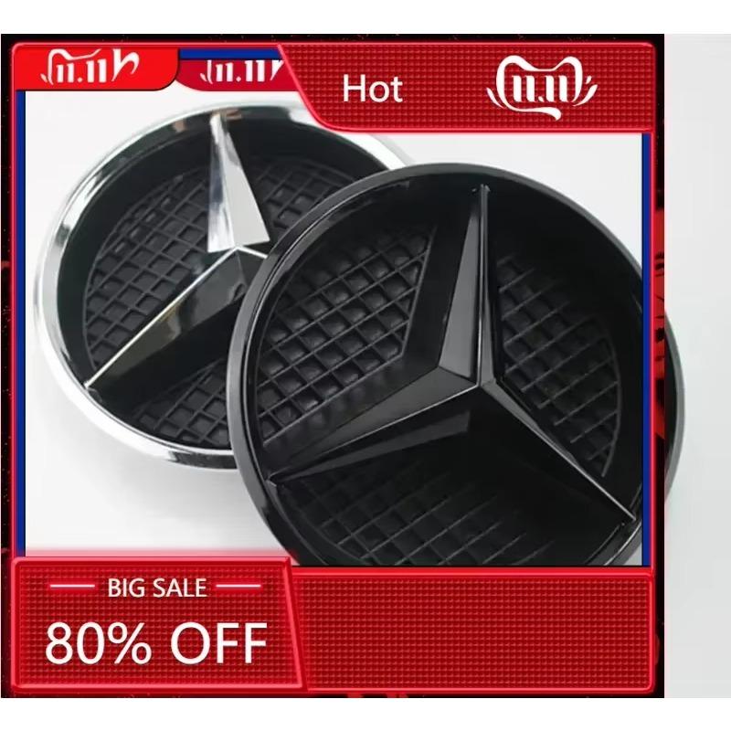 2025 New For Mercedes Benz Hollow Out Grids ABS Front Grille Car Emblem 3D Star Badge for Mercedes Benz W204 W205 W213 X253 W166