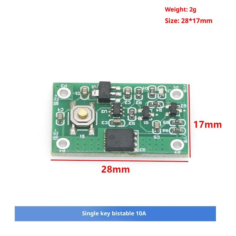1Pcs Self-locking Electronic Switch Single-button Switch Module 10A 30A 70A High-current Single-button Bistable Switch-Homeclub