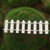 100 X 3 Cm White Miniature Fence Garden Decoration Miniature Garden Kit, Wooden Fence Terrarium Dolls DIY Decor Handmade Crafts