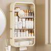 Punch-Free Wall-Mounted Bathroom Shelf: Stylish Storage Rack for Toiletries & Cosmetics