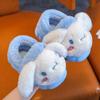 Winter Cute Cartoon Cover Heel Children's Plush Slippers Soft Cosy Non-slip Warm Flat Mule Boys Girls Indoor Home Cotton Shoes