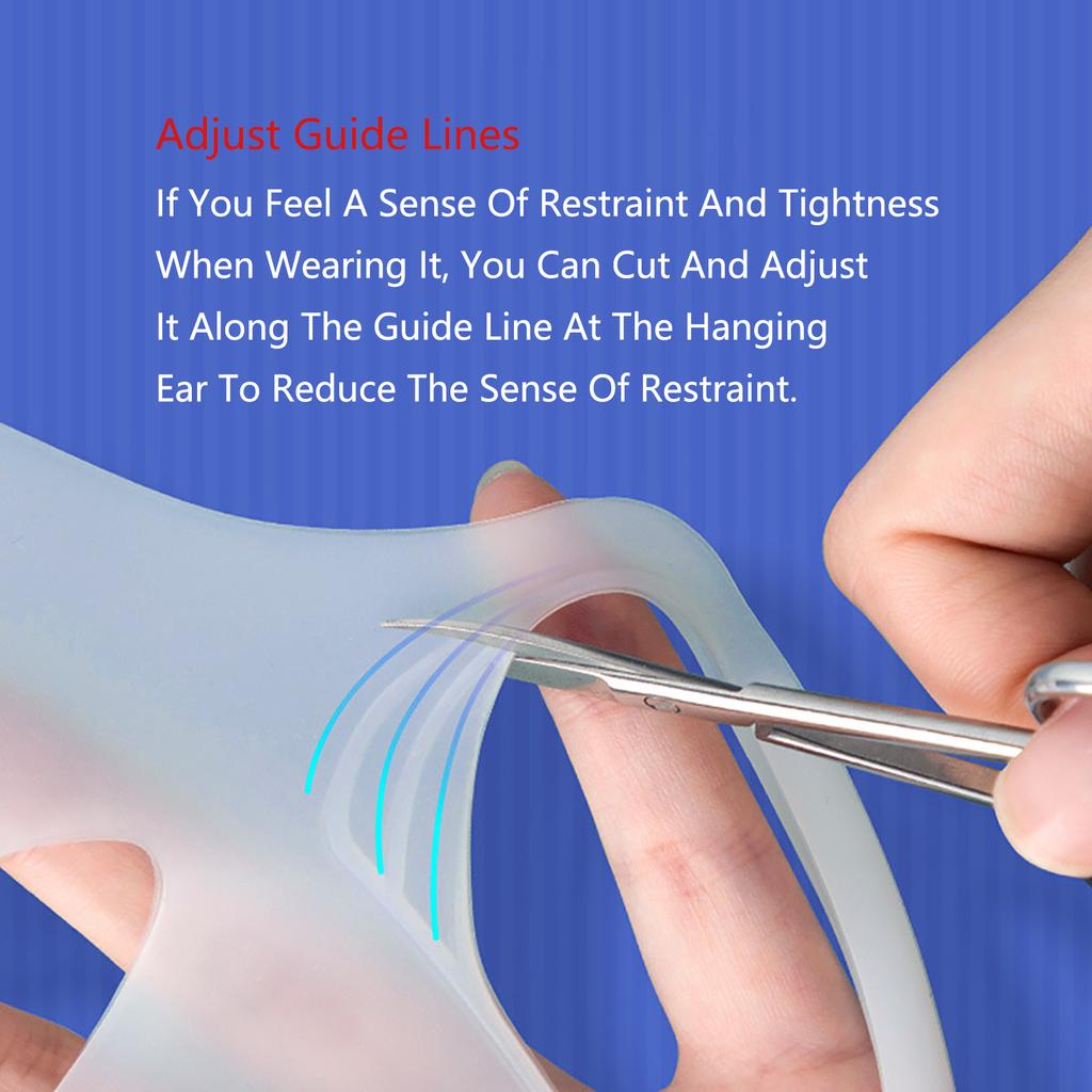 Силиконовая маска для лица, женский инструмент для ухода за кожей, подвесная маска для лица, гель-лист, многоразовые подтягивающие средства против морщин, укрепляющие уши, фиксированные инструменты