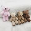 12SM Marvarid Plush Qo'shma Ayiq Plush O'yinchoq Shlyapa Qo'lqop Sharf Aksessuarlari Oyoqli Teri Ayiq To'ldirilgan Osma Bezaklar