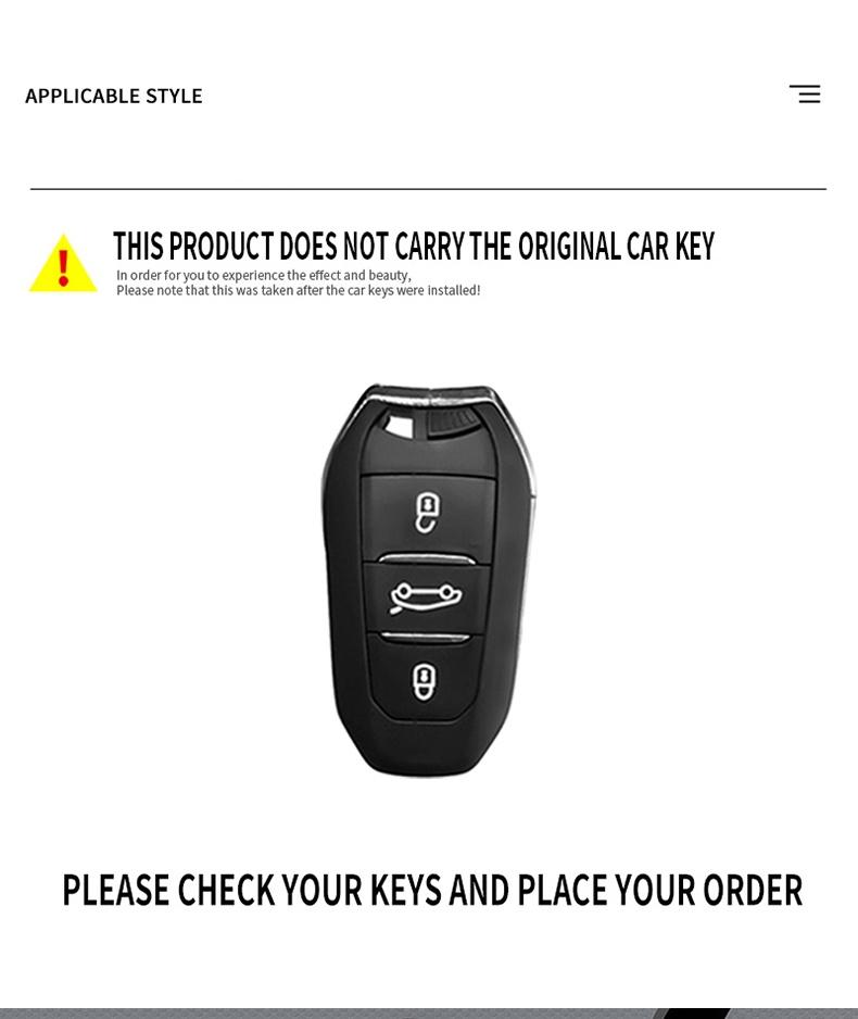 Car Remote Key Case Cover For Peugeot 208 308 408 508 2008 3008 4008 5008 Citroen C1 C4 C6 C3-XR Picasso DS3 DS4