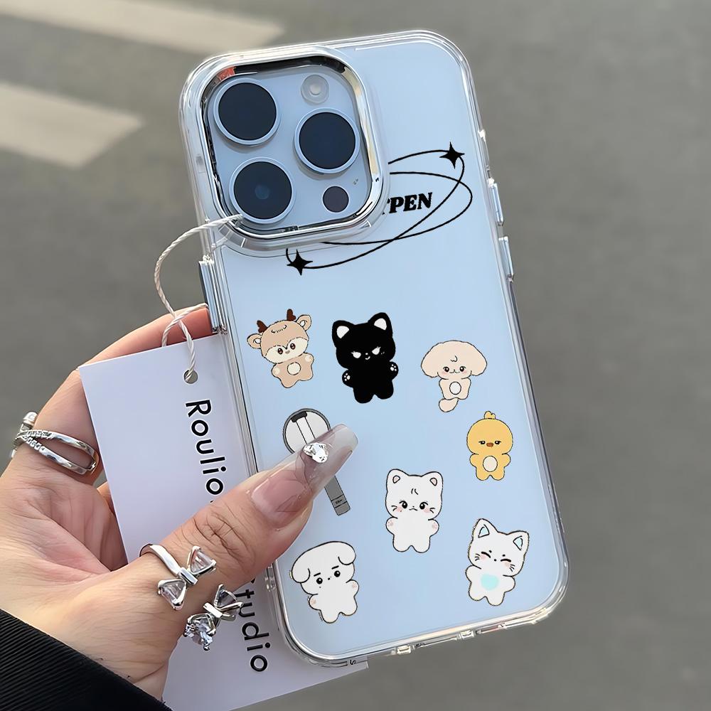 Чехол для телефона Kpop E-ENHYPENS для Xiaomi Redmi Note A5 A3 15 14 13 14c 13c 12 11 12s 12c 10c 10 9 Pro Plus 4G 5G Прозрачный чехол