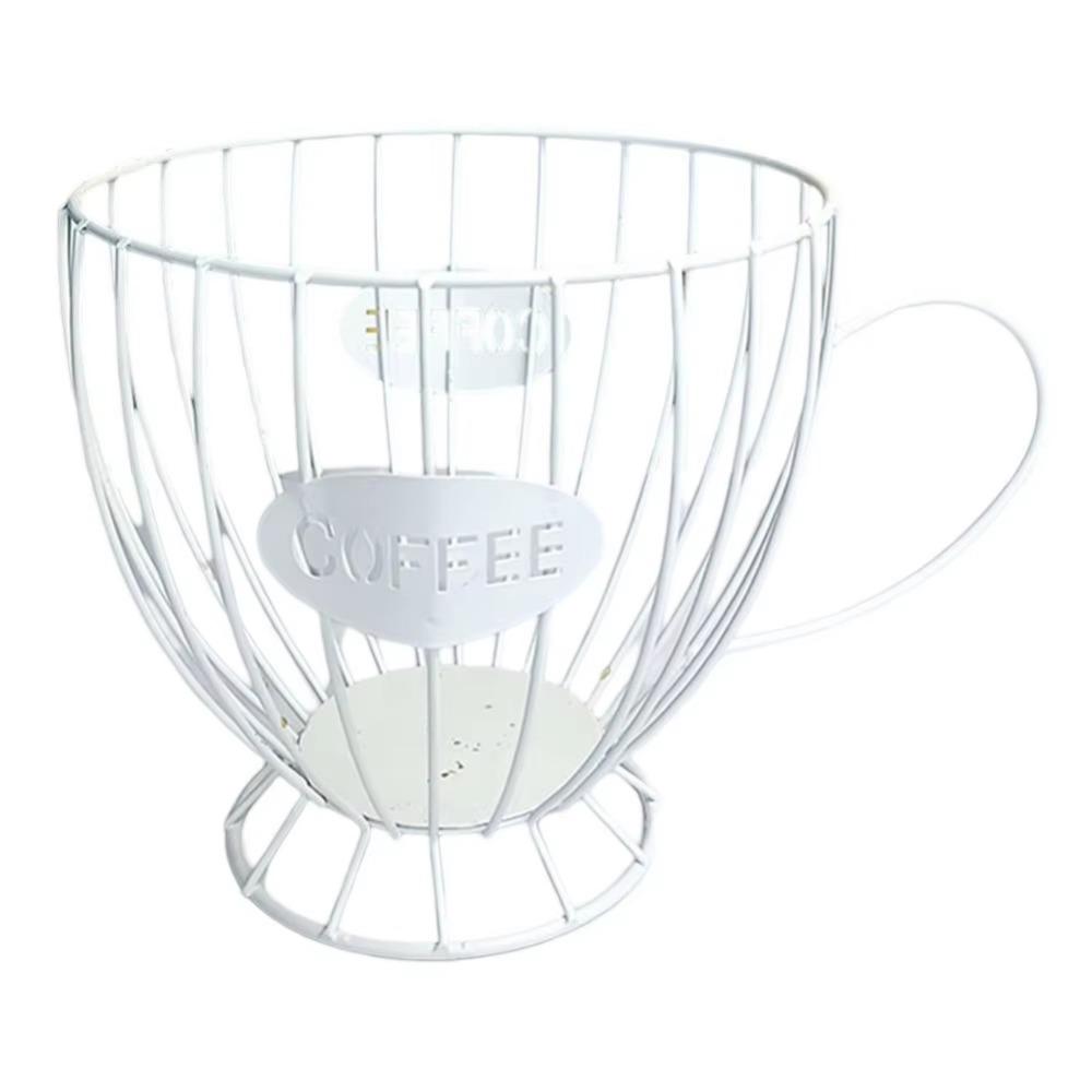 Hollow Coffee Capsule Holder Metal Wire Coffee Pod Storage Stand Elegant K Cup Organizer  Kitchen