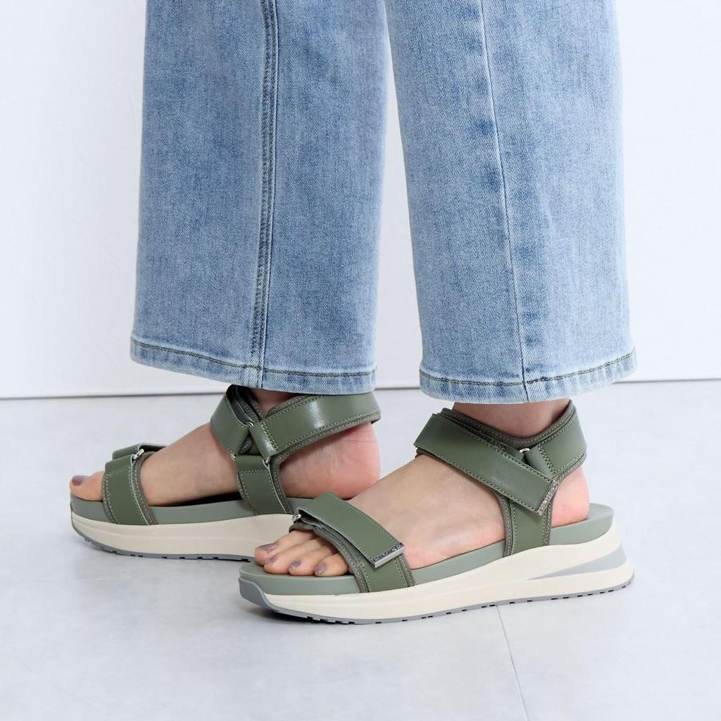 Части спорта Зеленый L HIMIKO/Himiko/Металлические сандалии/647201