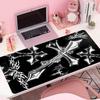 Hybxaxc Black Sword Art Mouse Pad Xxl Gothic Symbol Mousepad Rubber Large Computer Desk Accessories Gaming Keyboard Cabinet Mat