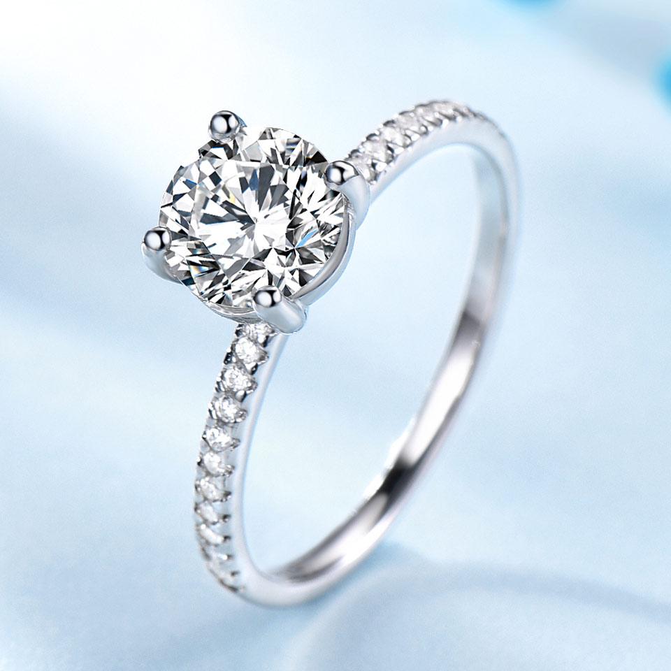 Umcho Solid 925 Sterling Silver Jewelry Zircon Ring Pendants Necklaces For Women Wedding Jewelry Set