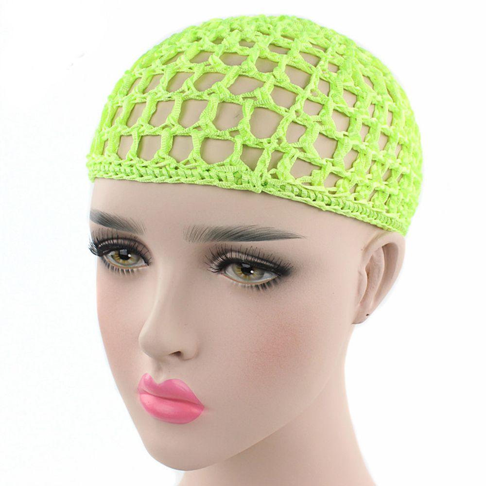 Women Turbans Handmade Crochet Night Sleeping Mesh Cap Net Hat Snood Hair Net
