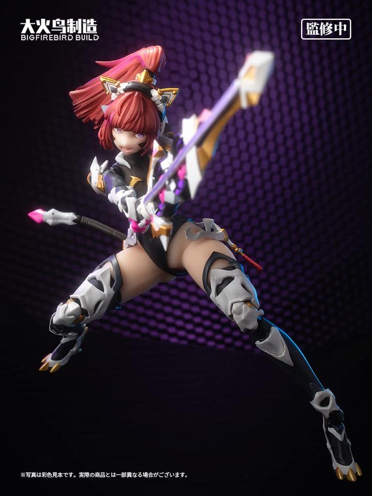 BIGFIREBIRD BUILD Cat Lady 001 Подсолнух масштабная раскрашенная подвижная фигурка "Научная команда" 1/9 ПВХ, АБС, ПОМ, сплав, силикон