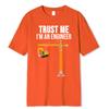 Turst Me I Am An Engineer Print Printing Clothes Men Loose Oversize T-Shirts Summer Tshirts CottonT-Shirt Loose Tops