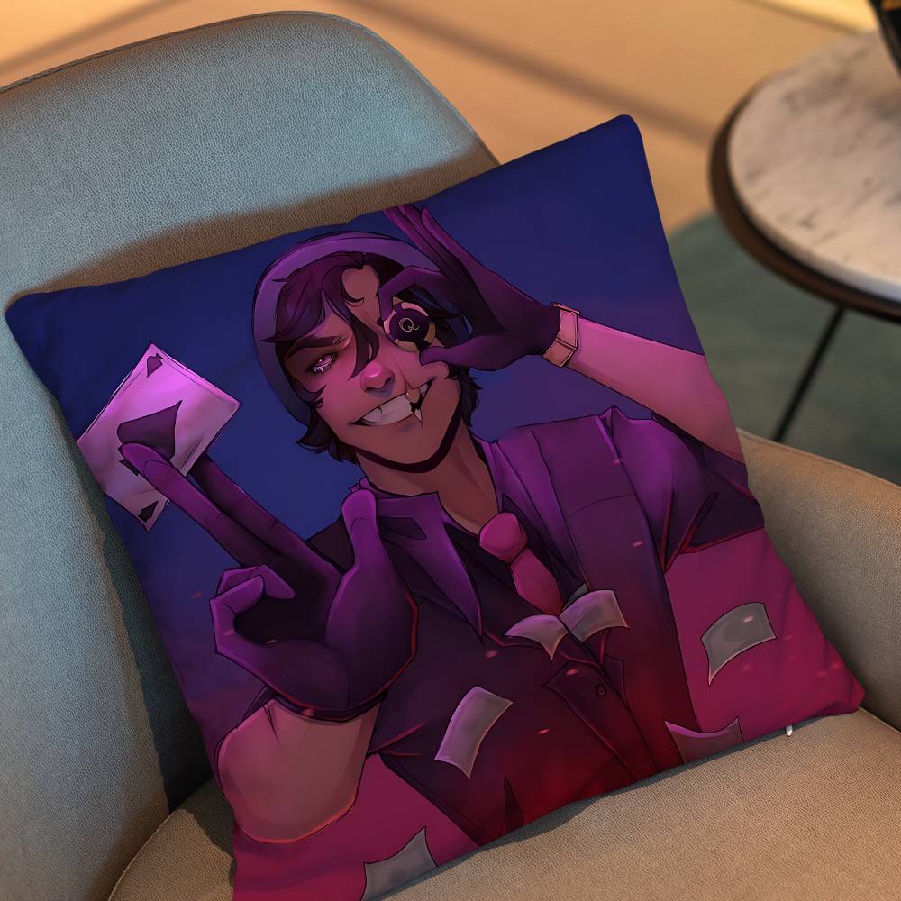 Game Dsmp Qsmp Quackity Pillow Case Pillow Case Living Room Sofa Cushion Cover Suitable For Home Bedroom Room Decoration