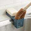 Storage Rack Easily Install Save Space Sturdy Dish Brush Storage Holder for Kitchen