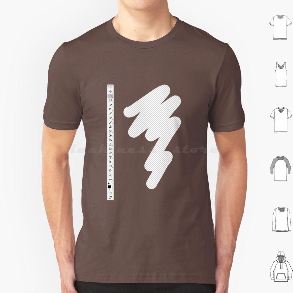 Photoshop Transparency T Shirt Big Size 100 Cotton Photoshop Brush Eraser Transparency Palette Illustrator