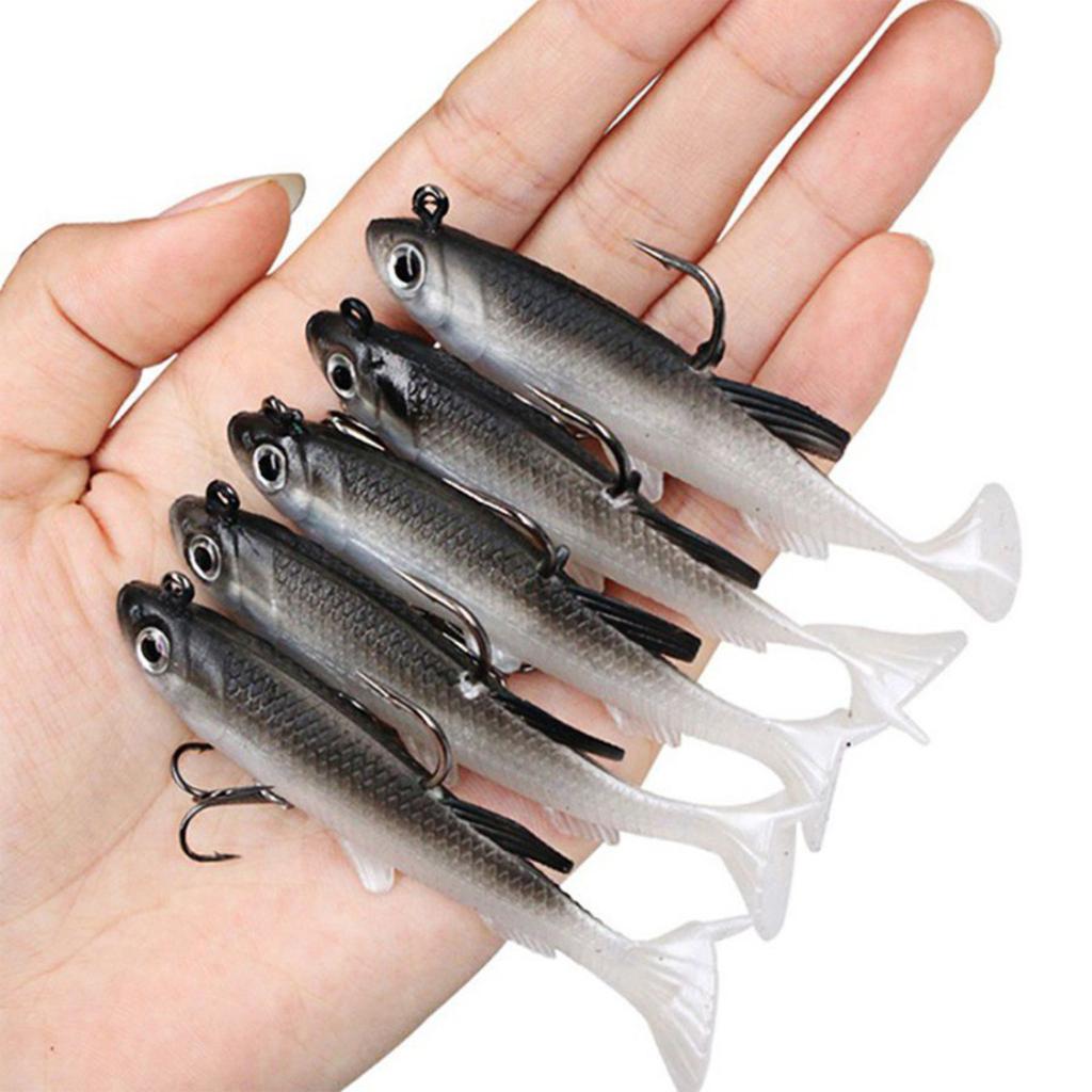 Five-color Set Of Simulated Fake , Similar, Hard , Curly Mouthed Bass, Sea Fishing Gear Products