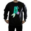 Disney Mens Alphabet A Is For Ariel Sweatshirt