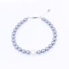 jewelCOUNTY Blue Snow Crystal Pearl Bracelet[92.5 Silver]