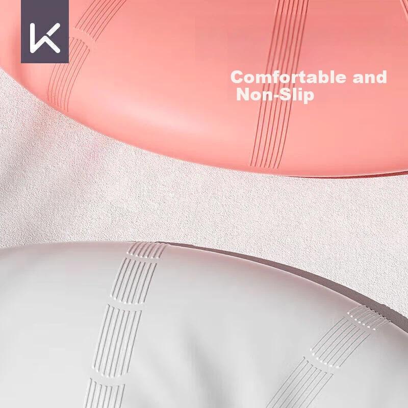 Keep Enlarged Silicone Swimming Cap, Ear-Protecting for Women with Long Hair, Waterproof, Solid Color, Comfortable Wearing, Blue
