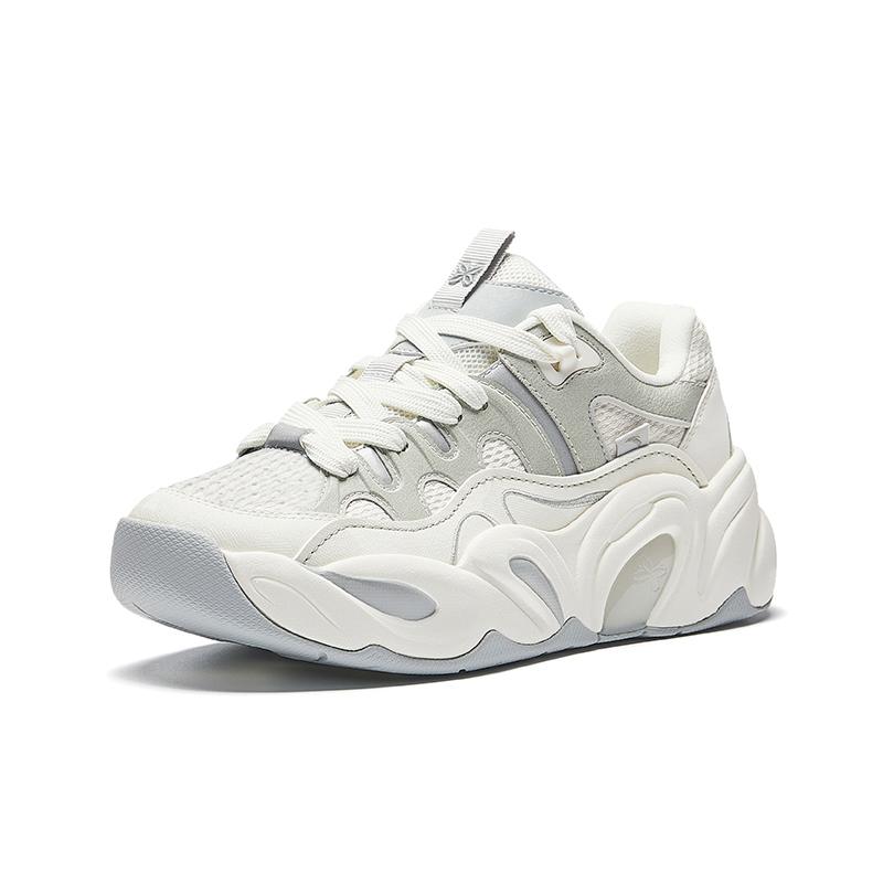 Anta Duo Duo Shoes Удобные Нескользящие Износостойкие Дышащие Низкие Кроссовки Папины Кроссовки Женские кроссовки Белый Серый 122538888R-1
