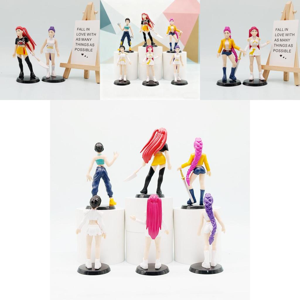 K-pop Истребители демонов ПВХ фигурка с подставкой для декора стола Коллекционный подарок