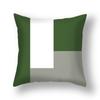 Light Luxury Green Short Plush Sofa Pillow Dark Green Geometric Pattern Pillow Bedside Cushion Cushion Pillow Cover