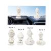 Mini Buddhism Figurine Statue Car Decoration Decorative Lifelike Resin Miniature Crafts Dolls Meditating Statue for Bedroom