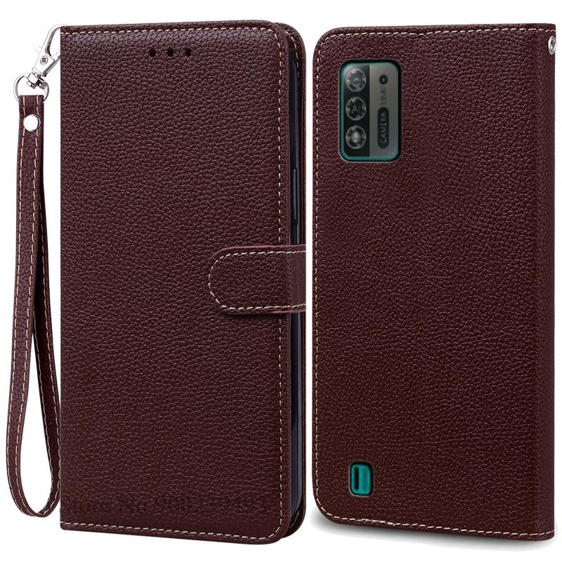 Чехол A52 Lite для ZTE Blade A52 Lite, мягкий силиконовый кожаный чехол-кошелек, чехол для ZTE Blade A52 Lite, чехол из ТПУ, задняя крышка Etui
