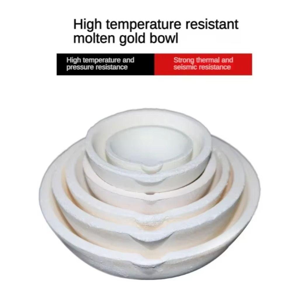 Round Quartz Crucible Heat-resistant Jewelry Casting Tools  Gold Silver Melting