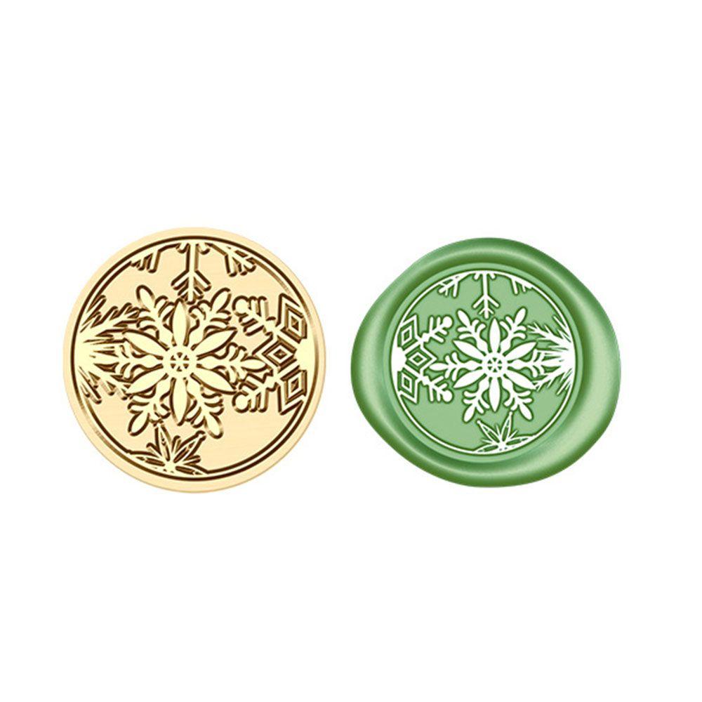 Фестиваль снежинок Ретро Винтаж Рождественская серия Медная латунная печать сургучной печатью