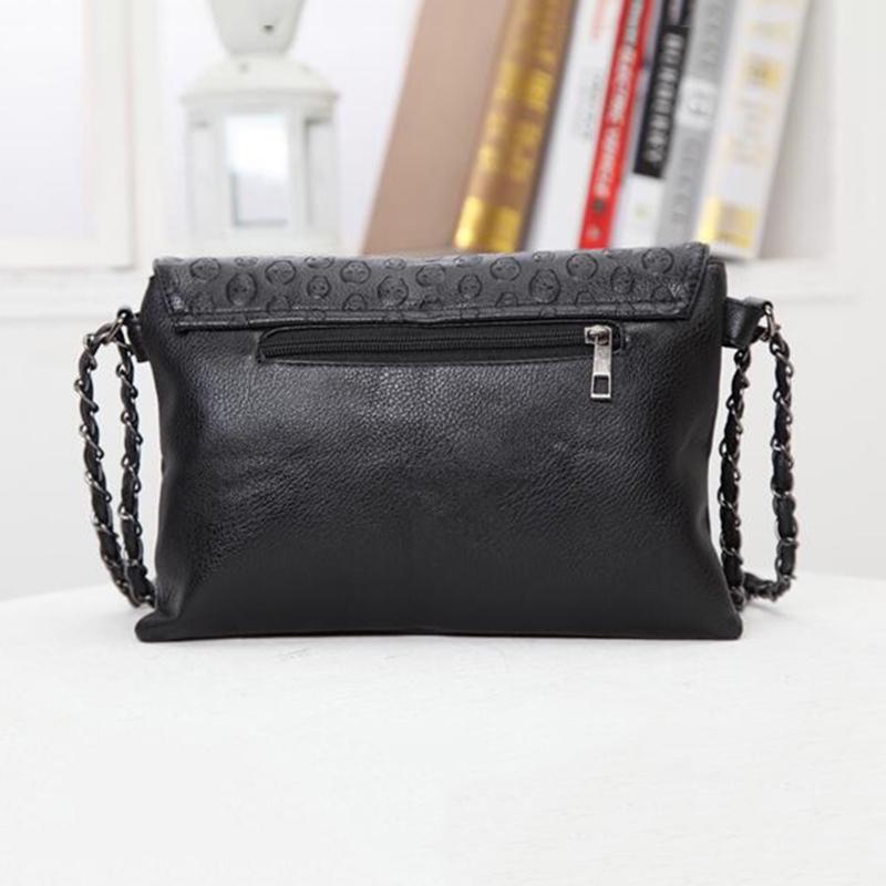 Модные сумки на ремне с заклепками и черепом, крутые кожаные сумки через плечо