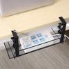 Under Desk Cable Organizer Holder Adjustable Metal Multifunctional Tray