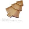 Christmas Snowman Tree Wood Serving Tray Compartment Snack Platter for Holiday Parties Home Decor Festive Display Dish