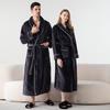 Thick Flannel Bathrobe for Couples: Cozy Autumn/Winter Wear for Men and Women