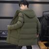 Men's Winter Coat Cotton Clothes Medium and Long Thickened Winter Clothes