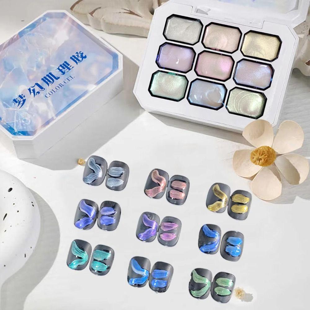 9-цветный Гель-лак Полуперманентная Порошок для Ногтей 2025 Гель-Лак