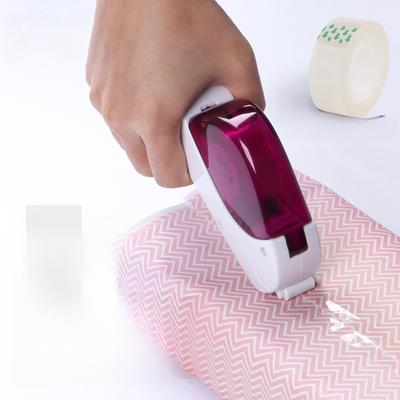 Резак для липкой ленты, портативный держатель для канцелярской ленты, ручной диспенсер для липкой ленты, держатель для офисной липкой ленты для запечатывания коробок