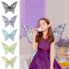 Gradient Sheer Butterfly Fairy Wings Sparkling Organza Elf Wings Costume  Christmas Gifts