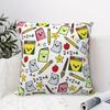 1pc Pillowcase, Traditional Back-to-School Themed Pillow Cover, Soft and Comfortable Polyester Short Plush Fabric, Single-Sided Print, Pillow Insert N