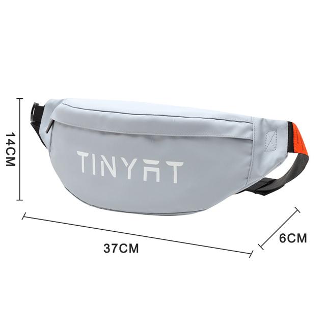 TINYAT мужская поясная сумка кошелек повседневная большая поясная сумка для телефона женская парусиновая дорожная сумка для телефона Фанни сумка-банан на бедре с 4 карманами