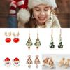 Santa Claus Necklace Earings Christmas Ornaments Christmas Decoration Xmas Gift Christmas