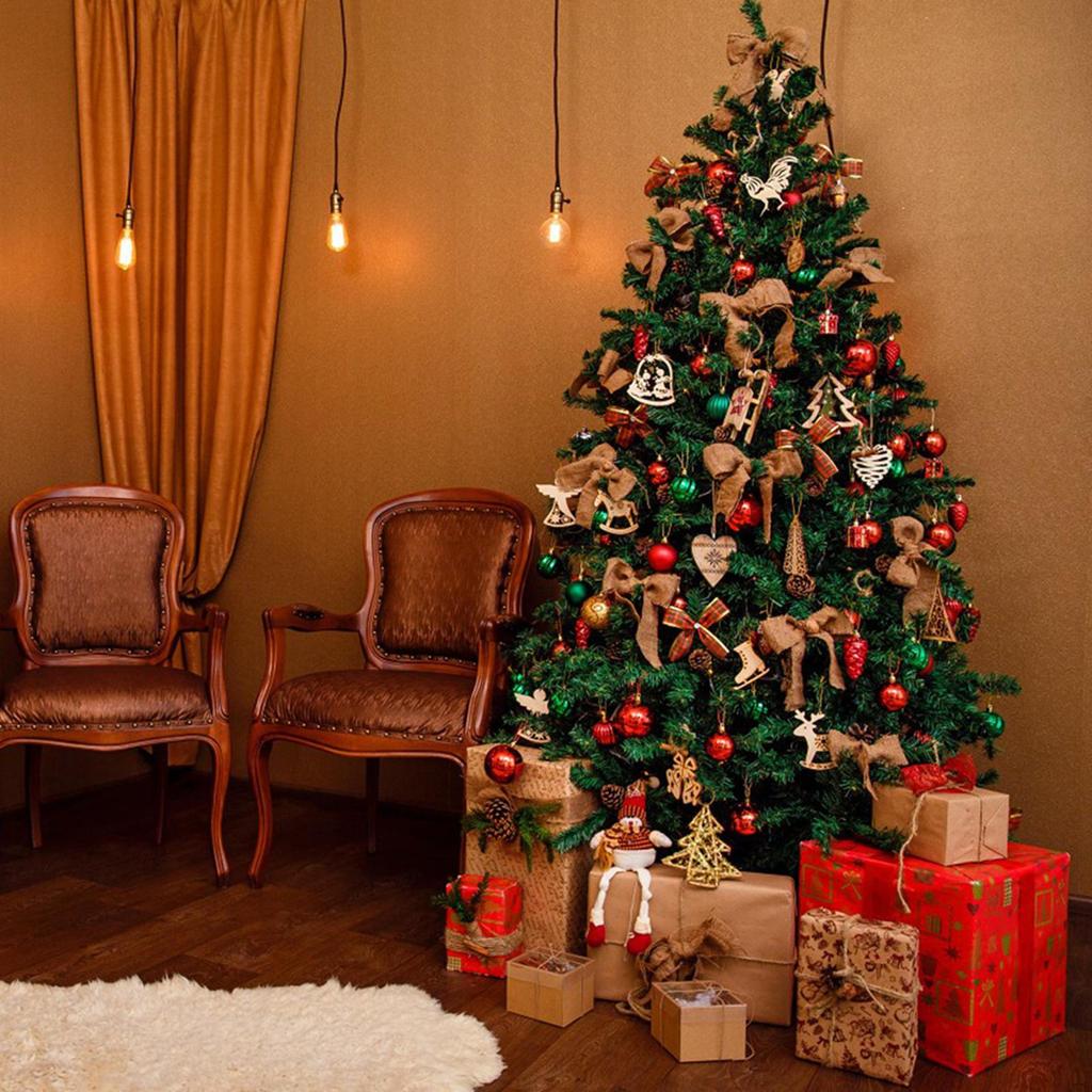 101 шт. Рождественские шары, украшения для елки, звездочки, самодельные безделушки, подвесные шары для ресторанов и фестивалей