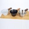Wood Handle Espresso Measuring Cup 304 Stainless Steel Small Milk Pitcher  Coffee Measurements