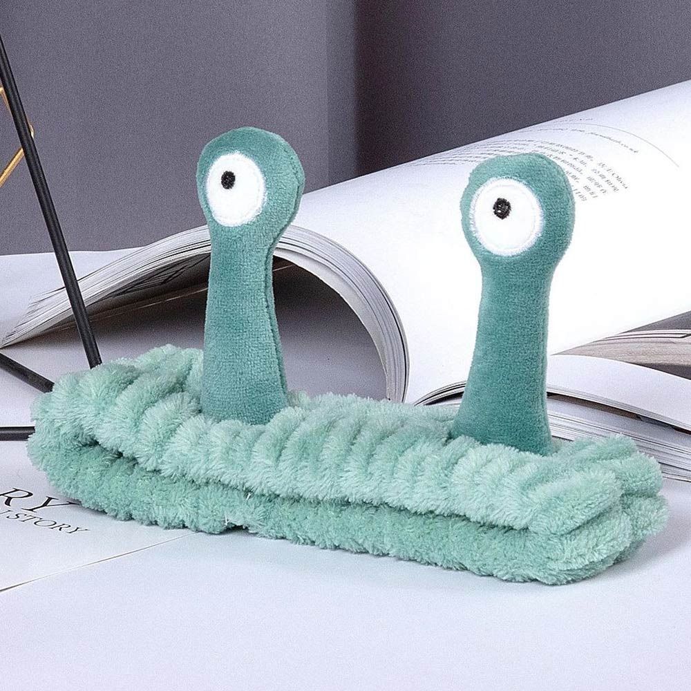 Макияж мультфильм улитка повязка на голову эластичные аксессуары для волос милый спа повязка на голову женщины девушка