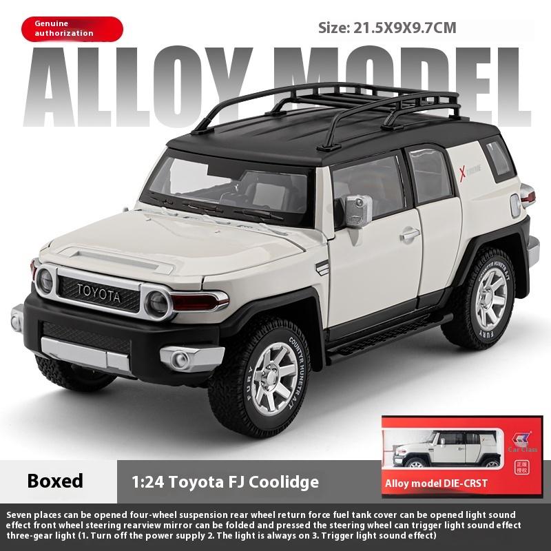 Масштаб 1/24 TOYOTA FJ Cruiser Внедорожный внедорожник Металлический литой под давлением Модель автомобиля Высокое качество Декоративные модные украшения Подарочная коробка для друга