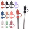 Reusable Straw Tip Caps Dust-Proof Straw Plugs Colorful Straw Tips Lids  8 Mm Straw Tip