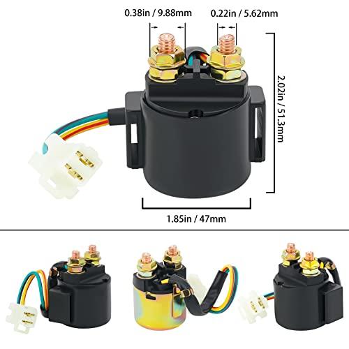 AUTPART Реле стартера Совместимые модели для Yamaha TW200 1987-2000 TRI-MOTO 225 YTM225 1983-1986 SRX250 1987 1988 Honda TRX125 ATC200E S BIG RED