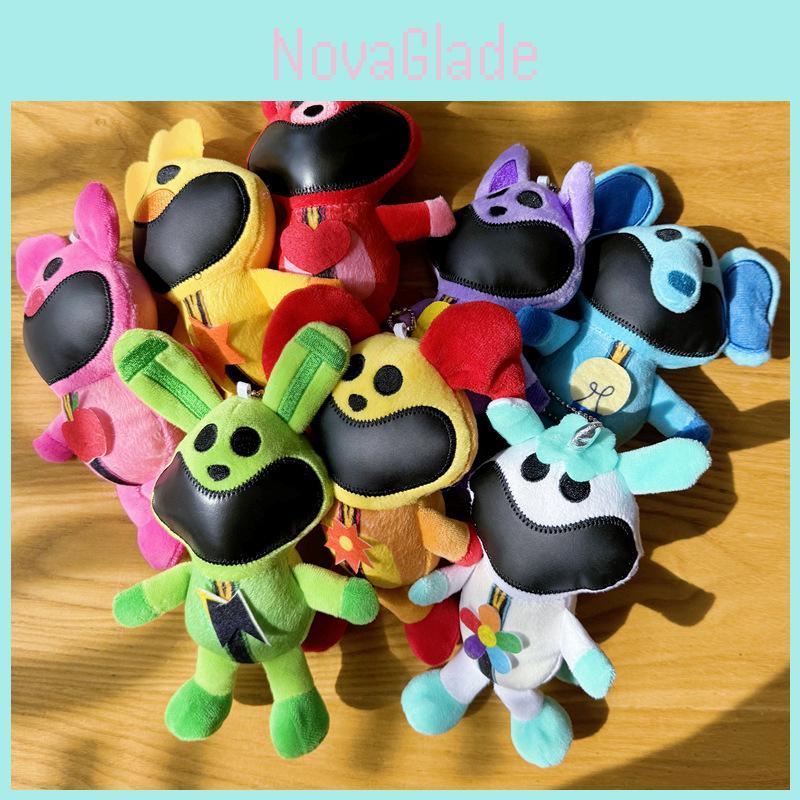 Ключница-брелок Плюшевое Животное Улыбающиеся Зверята из Poppy Playtime Для Сумки и Ключей